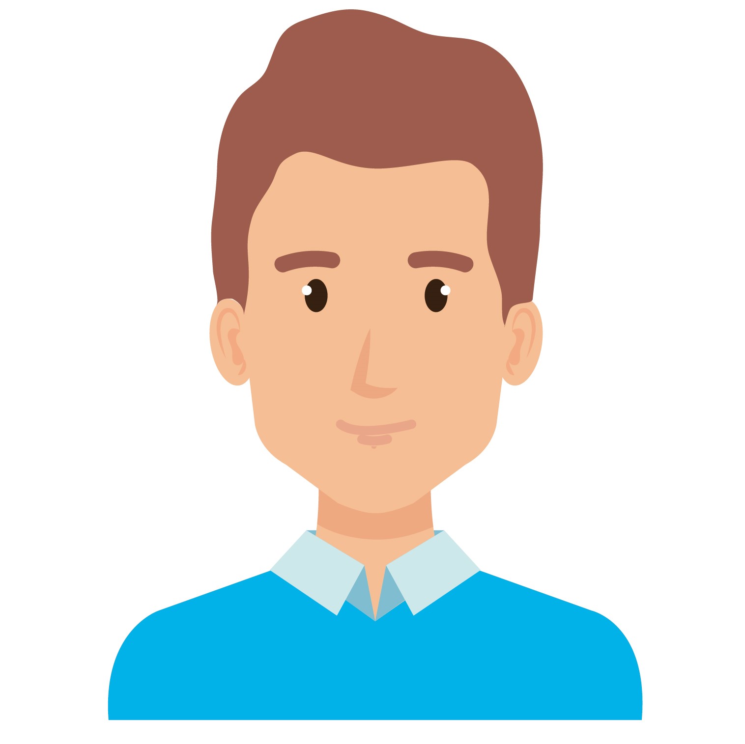 cartoon portrait of a man